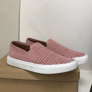 Kaley-02 Perforated Laser cut Slip on Sneakers